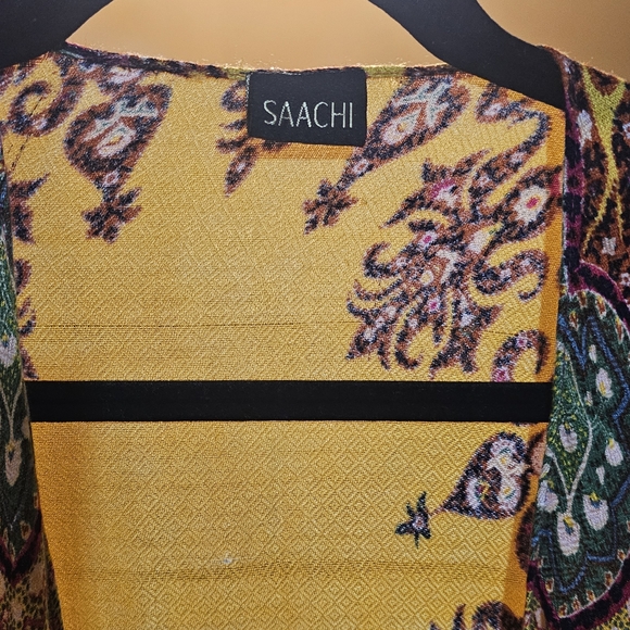 Saachi Colorful Paisley Women's Kimono Jacket - Picture 3 of 7